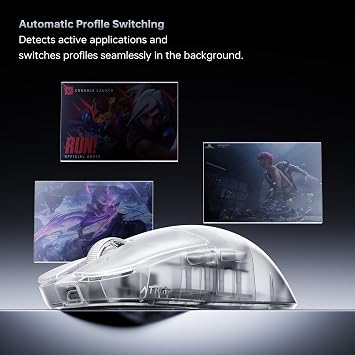 ATK Blazing Sky ZERO Wireless Gaming Mouse, PAW3950 Ultra Sensor, Nordic 54L15, 8k Poling Rate, 39g Lightweight, Wired/2.4G (ZERO, Pearl Blue)