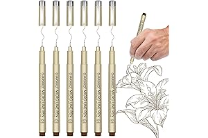 01 Micro Pen Micro Pen, Brown Fine Point Pen with Waterproof Archival Ink