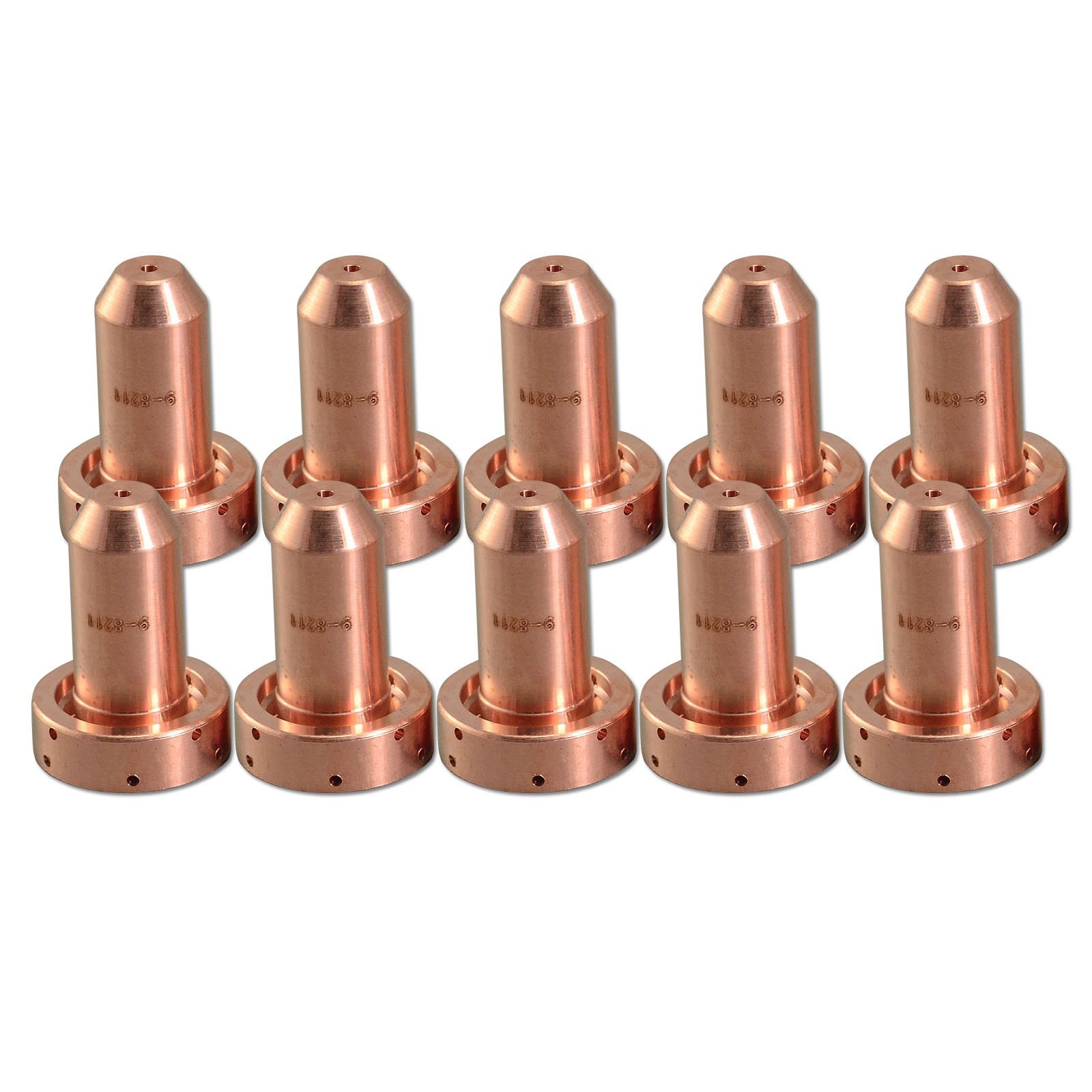 RIVERWELD Plasma Tips 9-8211 80A Cutting Fit Thermal Dynamics SL60 SL100 Plasma Cutter Torch Consumables Parts Pack of 10