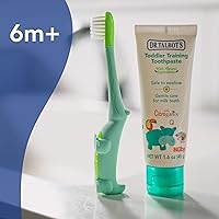 Vista 6 de Dr. Talbot's Cepillo de dientes de entrenamiento para niños pequeños y pasta de dientes natural para niños con Citroganix – 1.6 oz – Pasta