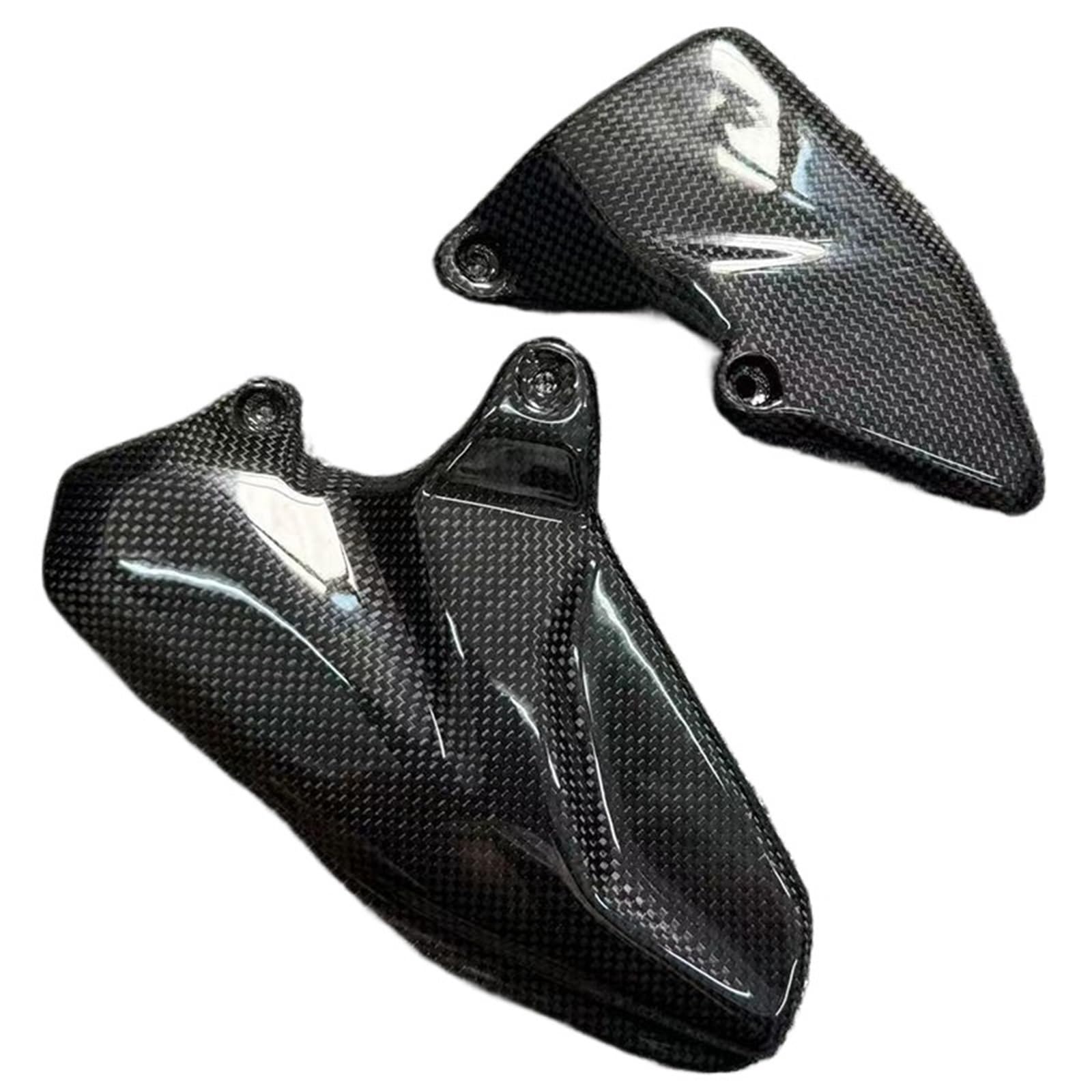Plaques de talon en carbone pour Ducati Multistrada V4 : finition luxe