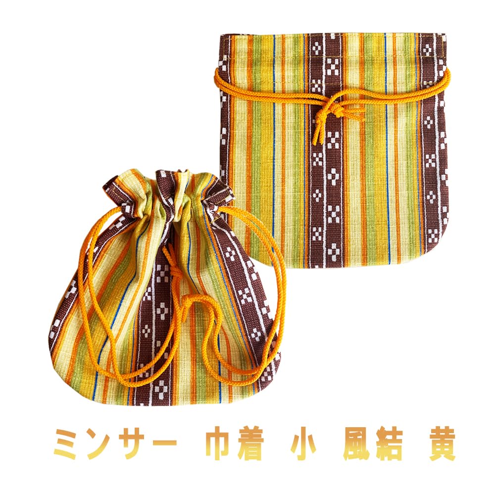 Minther Weave Drawstring Pouch, Okinawa Craft