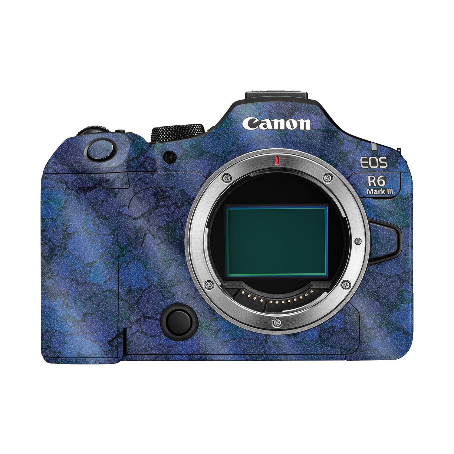 Glossy Glitter Camera Skin Compatible with Canon EOS R6 Mark III (2025) - Blue Ice - Premium 3M Vinyl Protective Wrap Decal Cover - Easy to Apply | Crafted in the USA by MightySkins