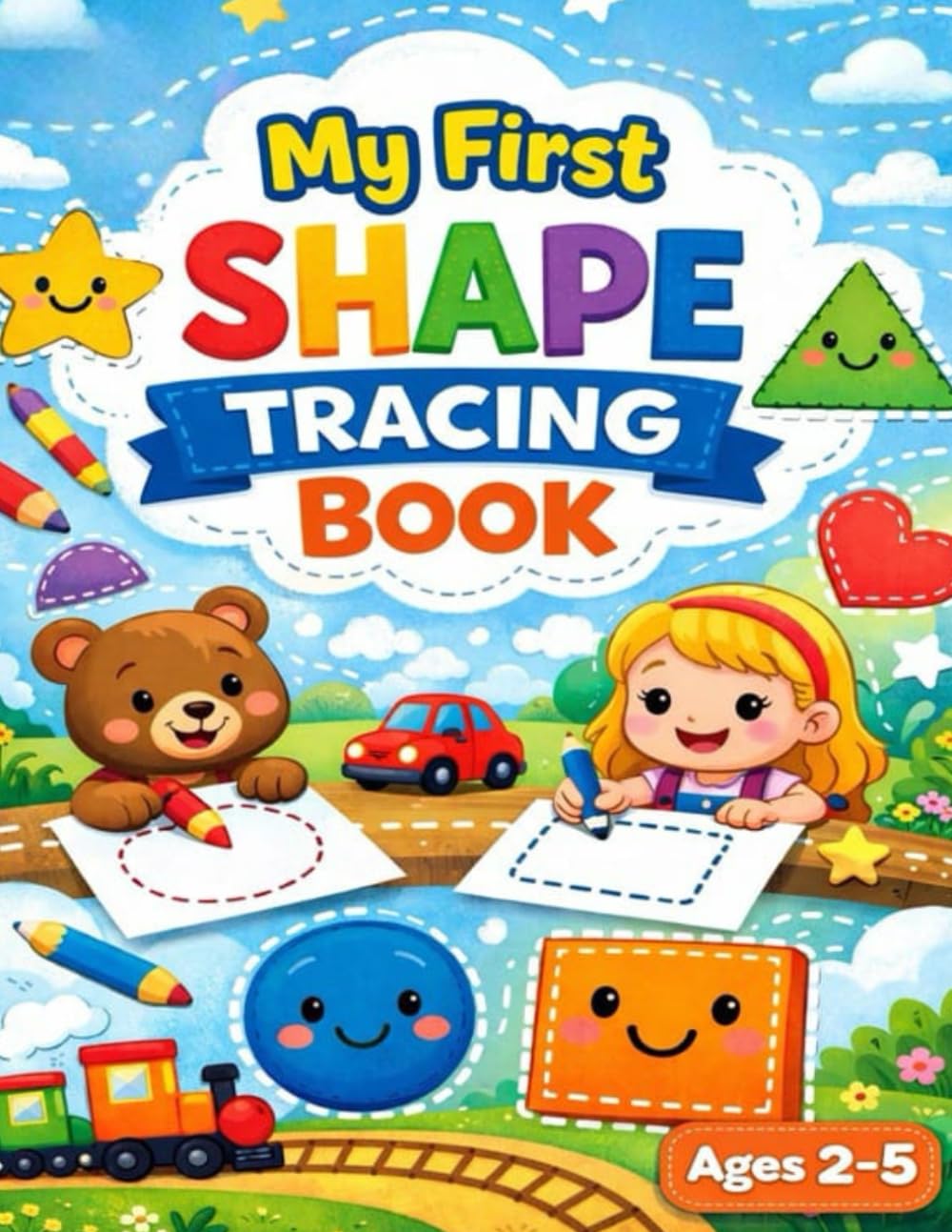 shapes tracing workbook: preschool toddler