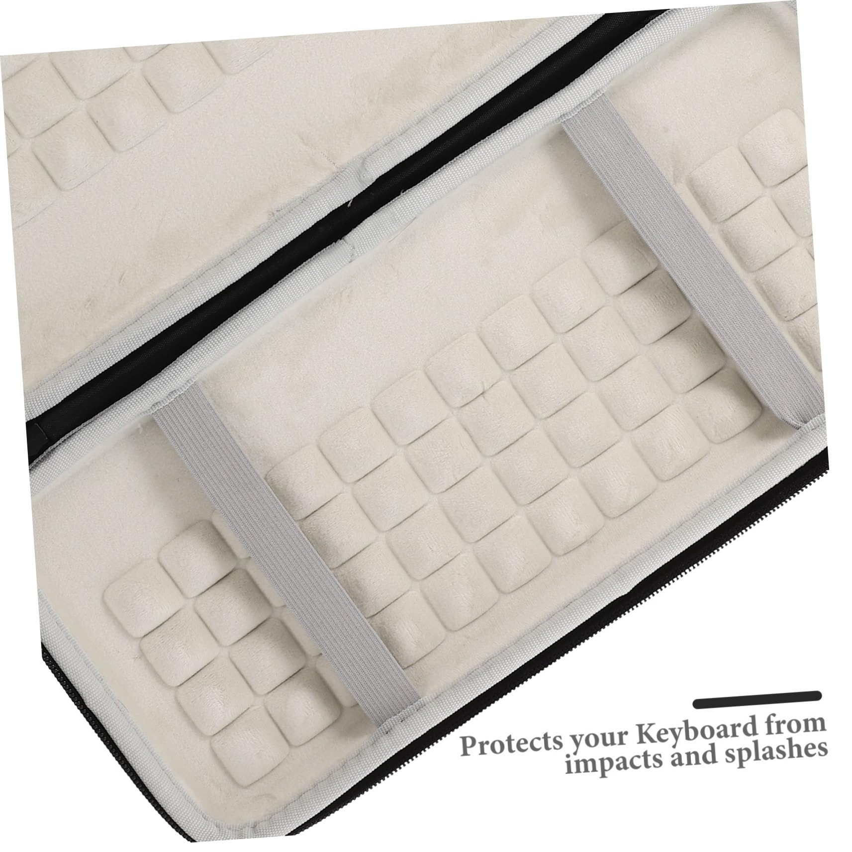 Funda para Teclado Inalámbrico Bolsa De Almacenamiento De Teclado Compatible con Keys Protección contra Golpes y Arañazos Diseño Elegante