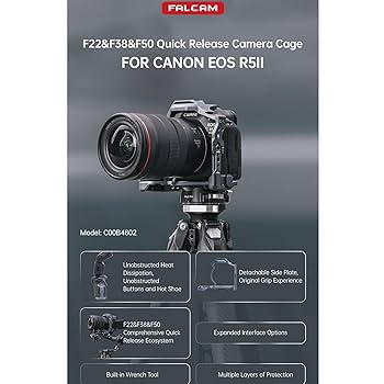 美品 Falcam ケージ キヤノン EOS R5/R5C/R6/R6II 用 Amazon.com : Falcam F38 F22 F50 Quick Release Camera Cage