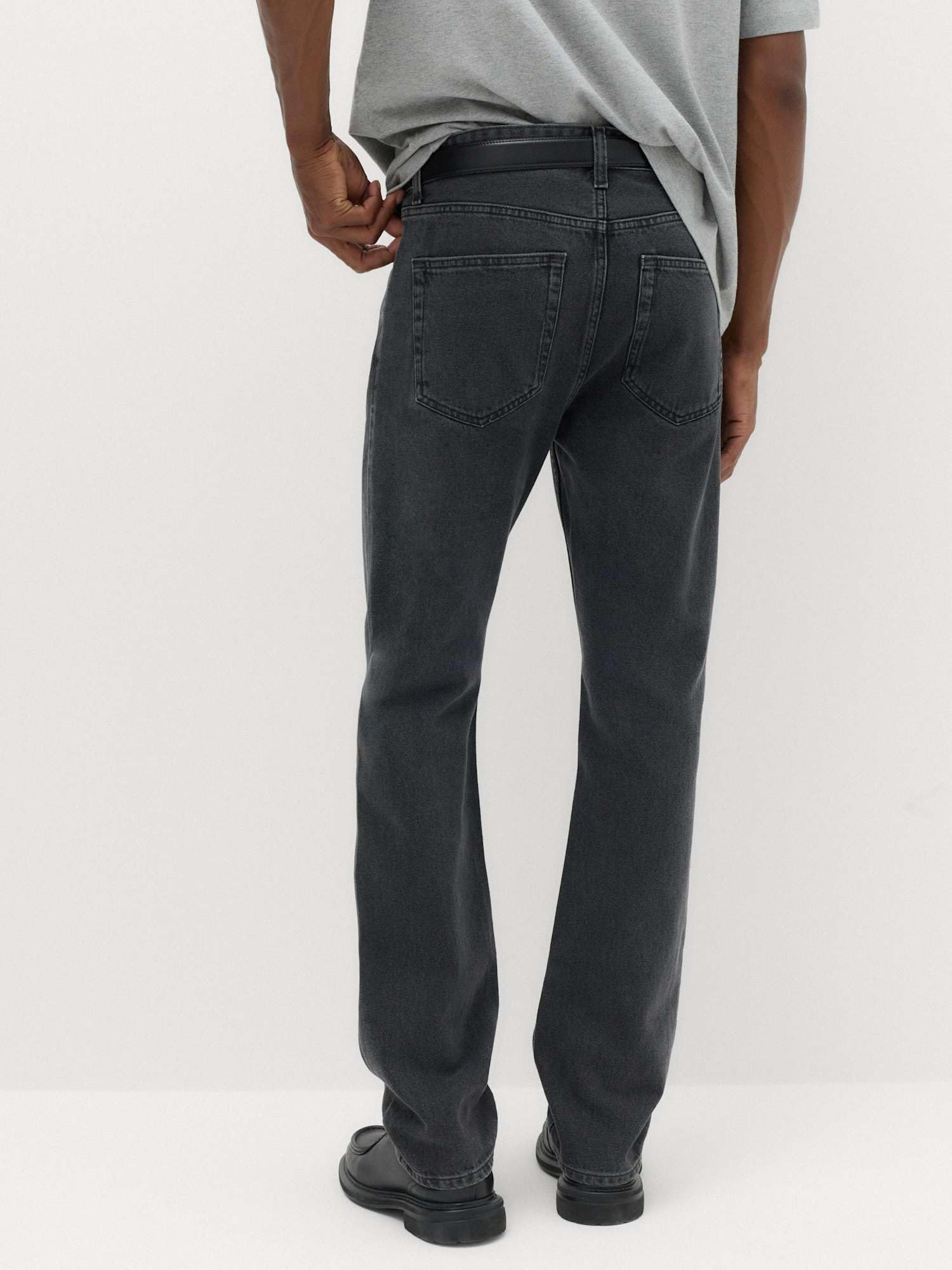 Marks & Spencer Jean Homme Coupe Droite en Pur Coton