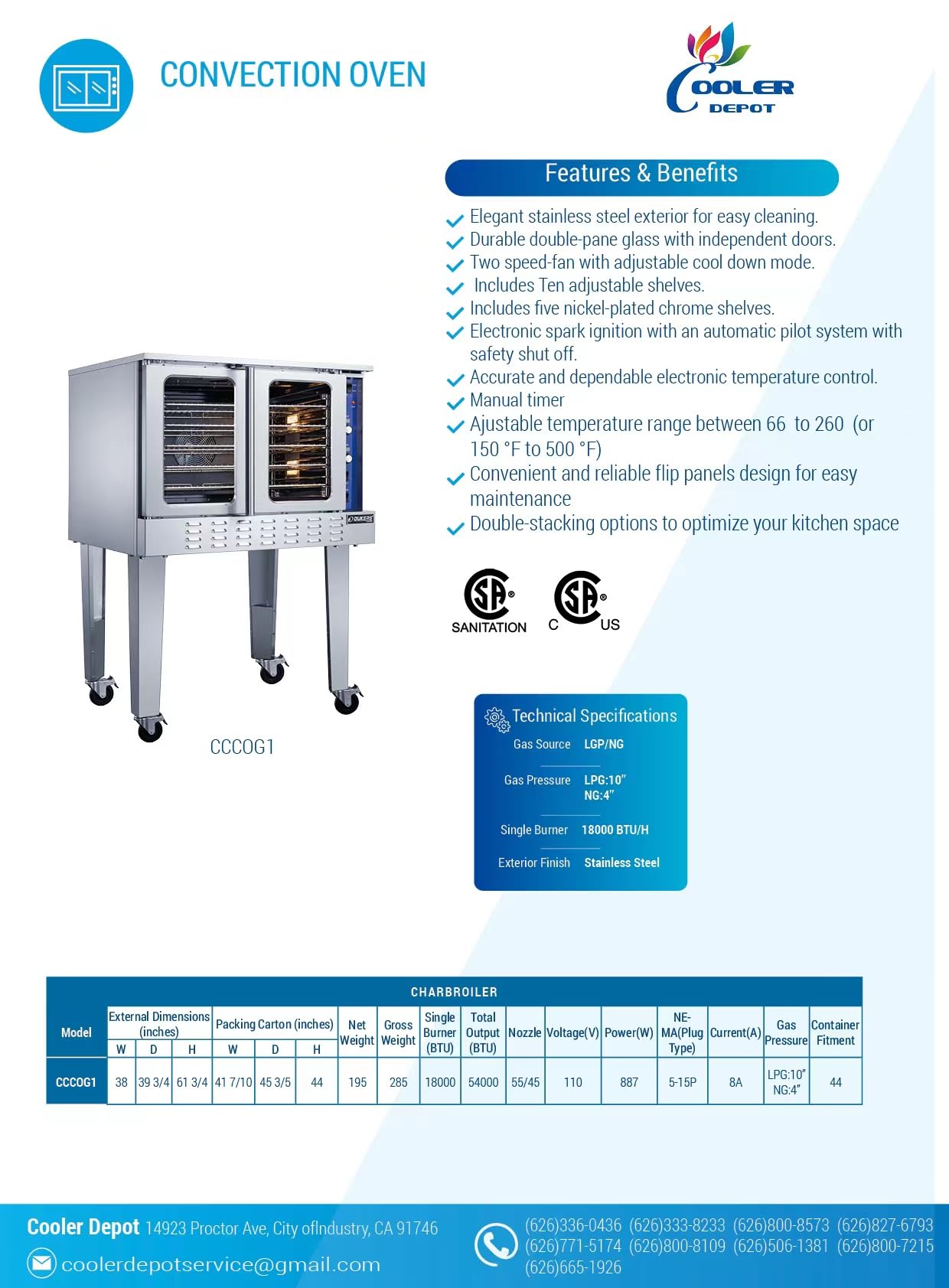Blodgett 07839 Direct Vent Drafthood