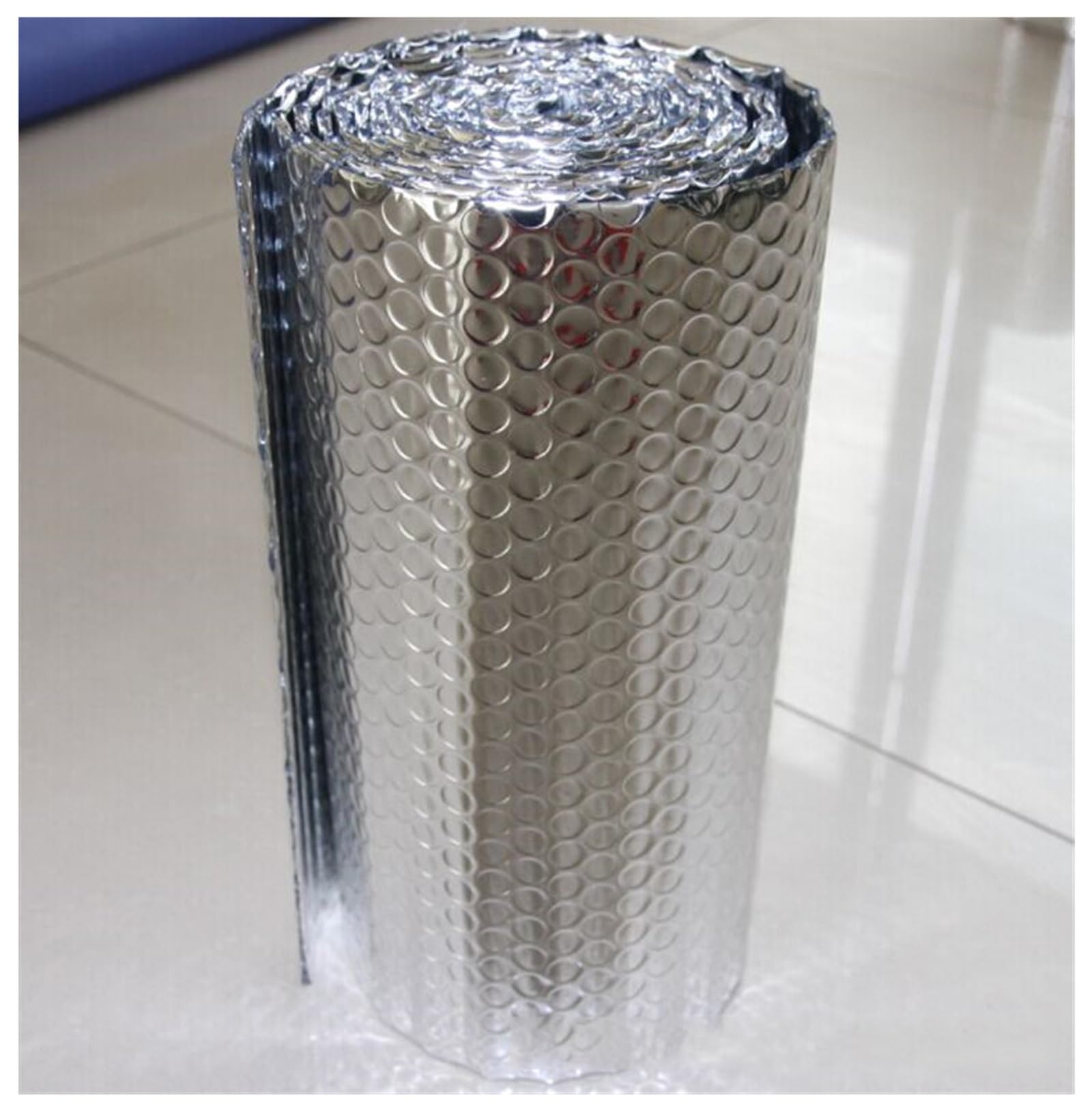 Pannello Isolante Rotolo Isolante Riflettente, Pannello Termoriflettente in Alluminio Rivestito per Caloriferi, Isolamento Termosifoni Termico per Porta, Garage, Radiatori, Finestre, Pavimenti, Tetti