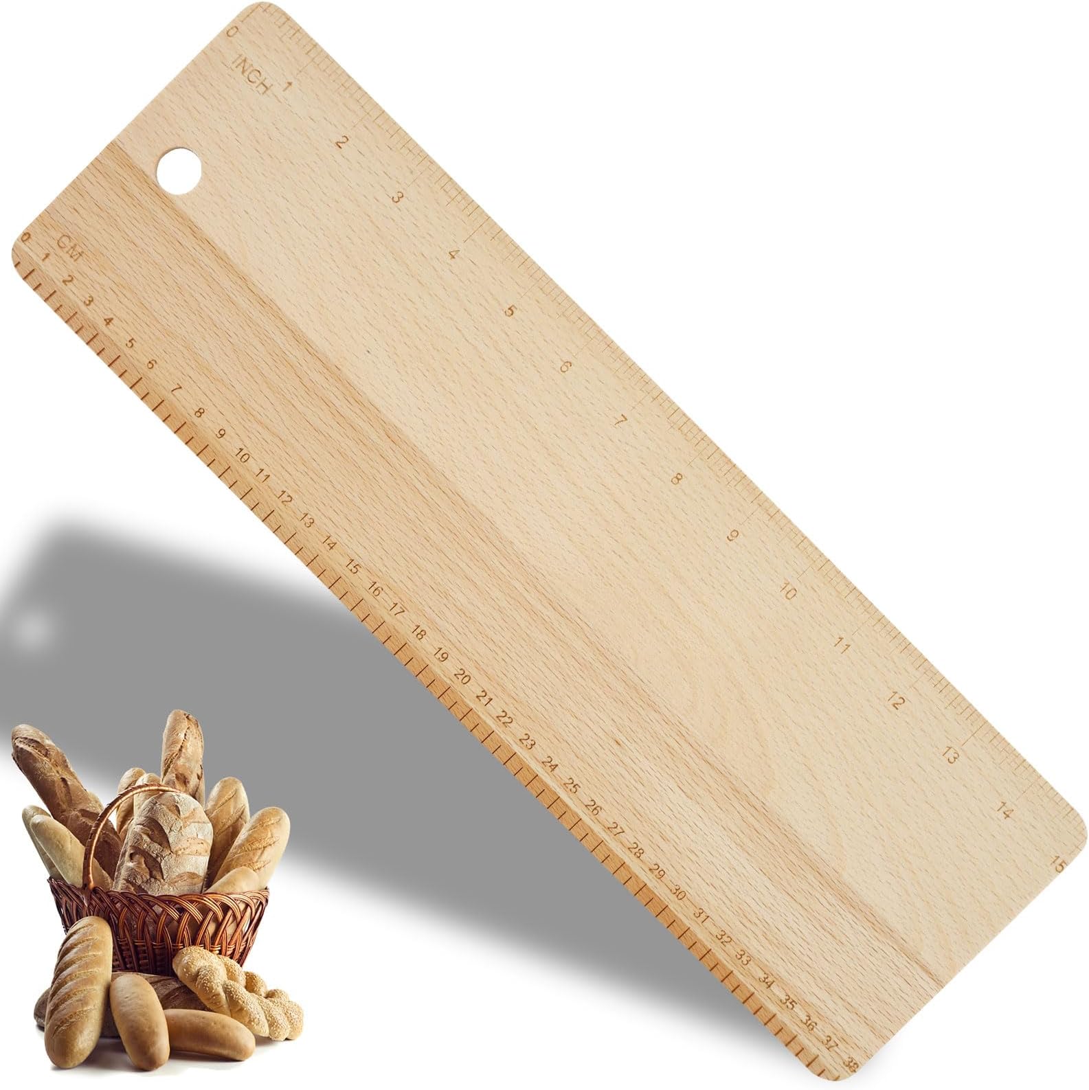 Bread Transfer Peel Bread Flipping Plate Moving Tray Bread Serving Tray for French Bread Baking 38x12cm Bread Flipping Board Easy to Use Bakeware for Bread Baking