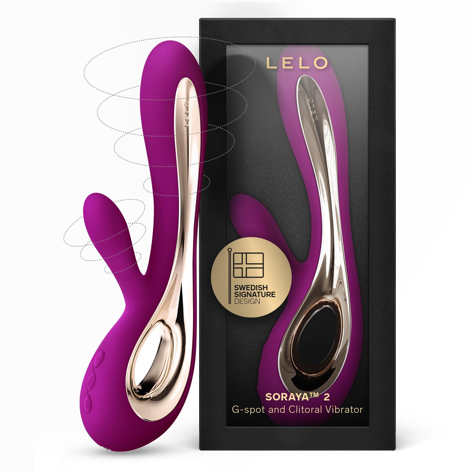 LELO Soraya 2 Rabbit Vibrator for Women Rabbit Sex Toy Massager for Clitoral and G Spot Pleasure Waterproof