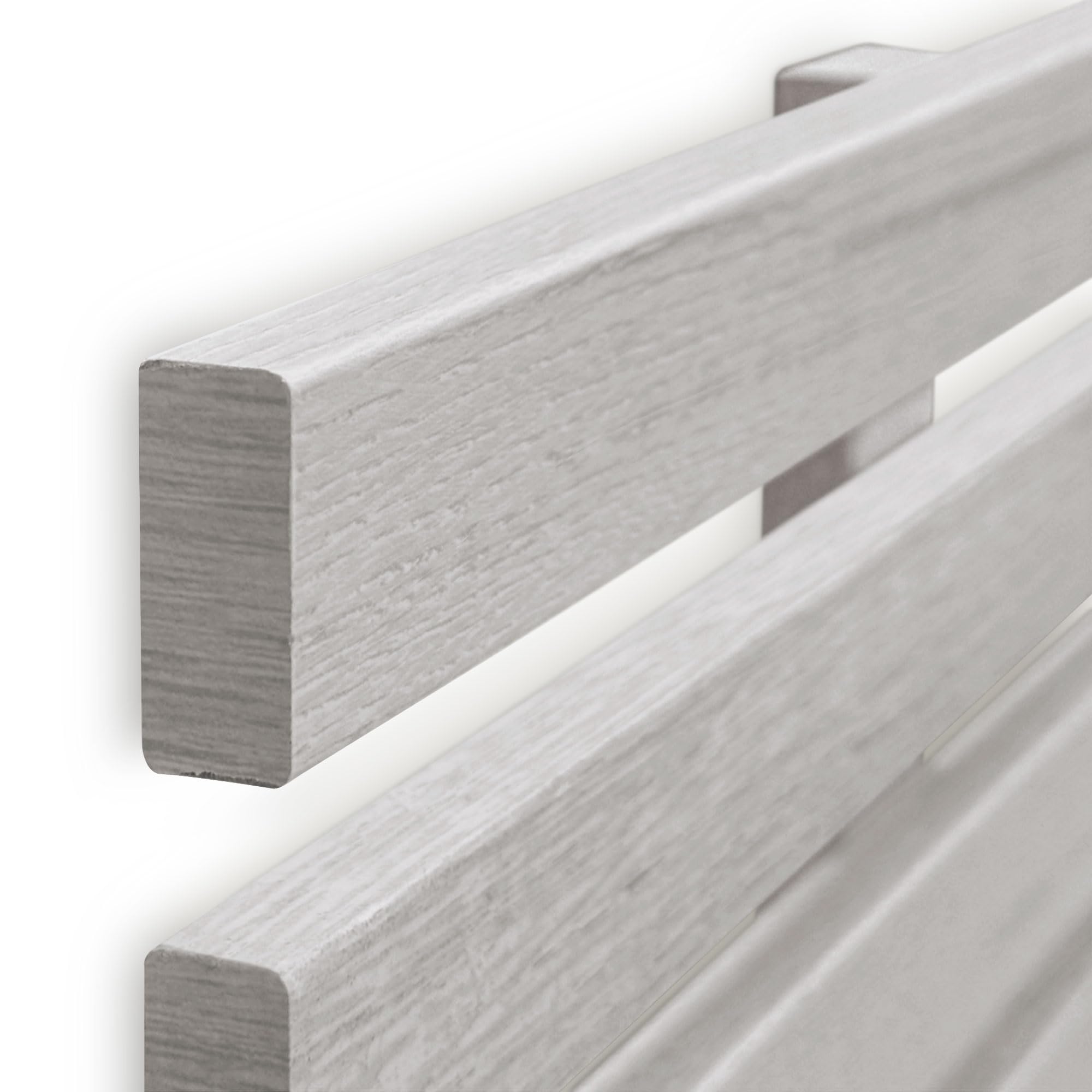 DHOME Recycled Holz Kopfteil MDF Japanischer Stil Paletten Bed Paletten Beschläge inklusive (80cm, Arktis)