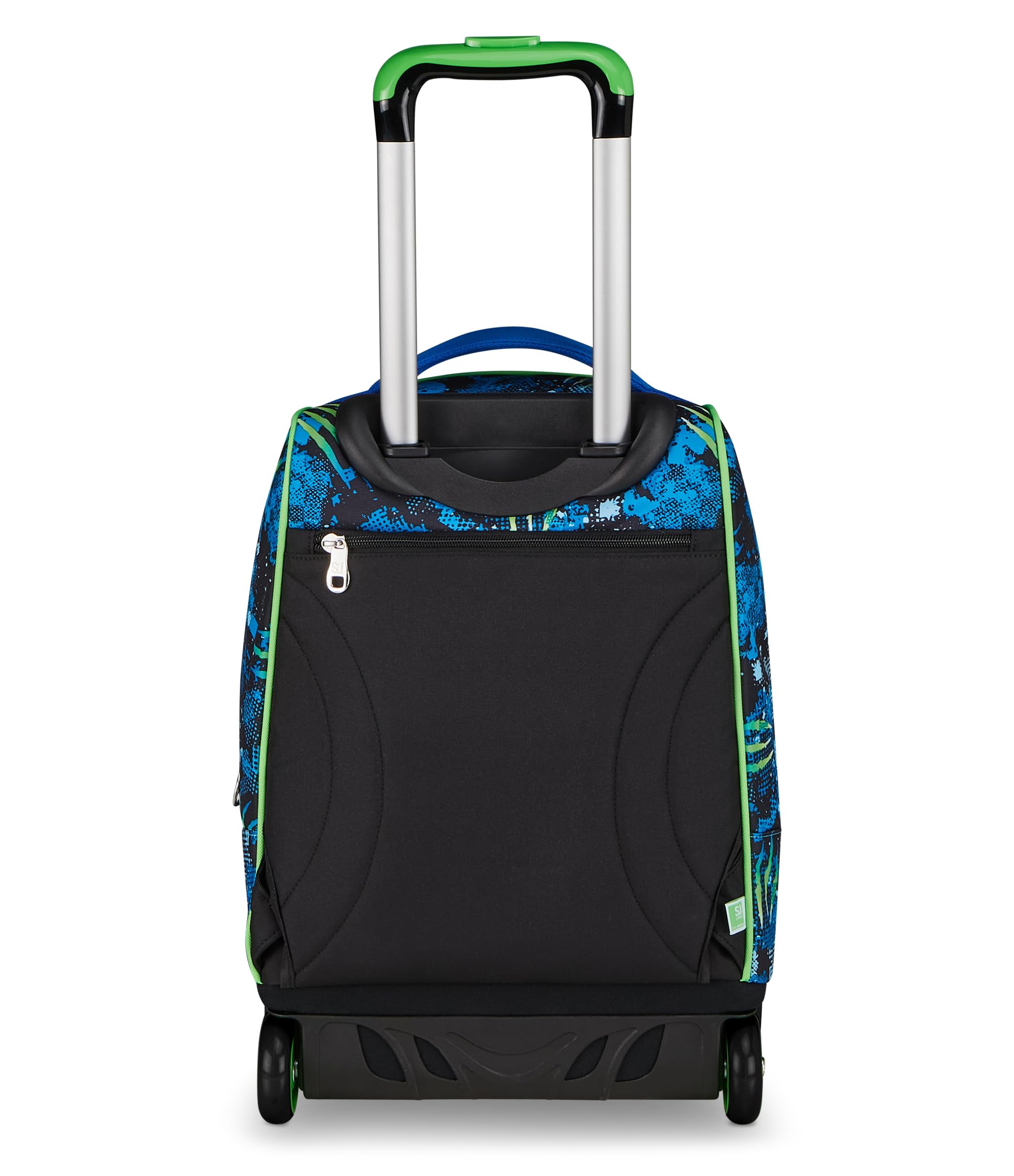 SJ GANG STYLE JAM GANG Big Trolley, 30 L, Doppio Scomparto, Spallacci a scomparsa, Doppio uso, Tasca frontale, Scuola elementare, Turchese Fluo, Bambini, blu