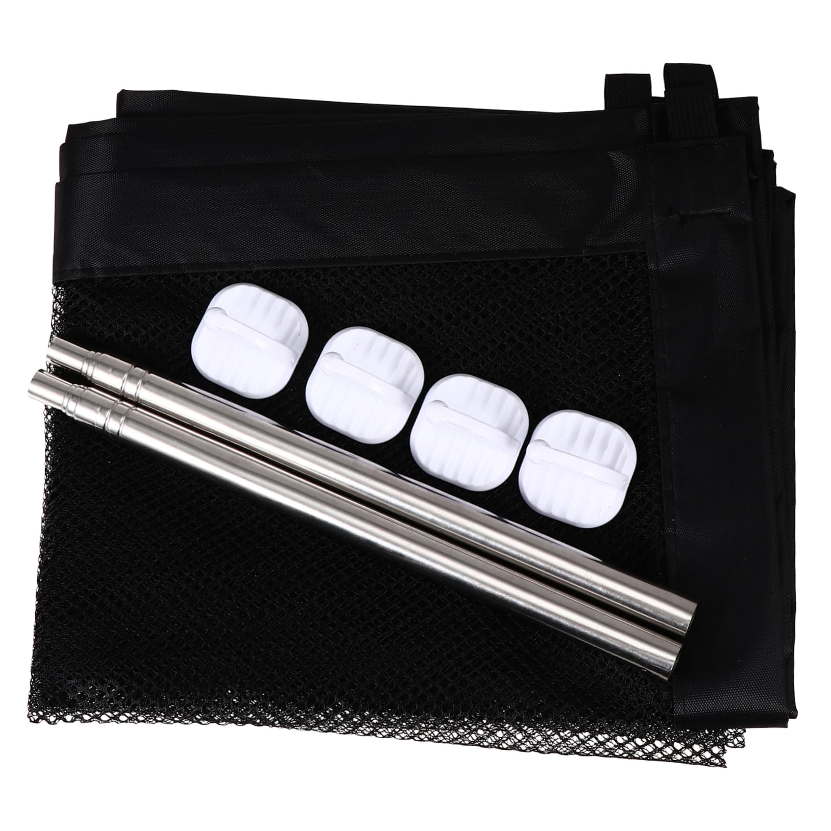 POPETPOP 1Pc Portable Dog Fence Pet Isolation Rail Protective Black Barrier for Indoor Use Easy Installation with No Punching for Home Safety Gates and Protection