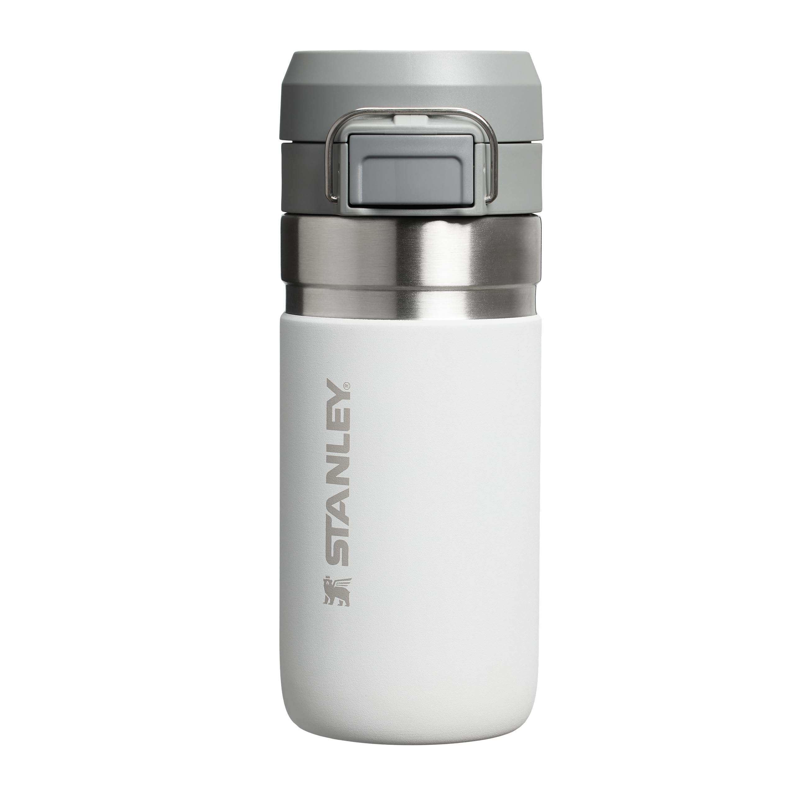 STANLEY 1913 Quick Flip Stainless Steel Water Bottle 0.47L - Keeps Cold For 7 Hours - Leakproof - BPA-Free Thermal Flask - Dishwasher Safe - Cup Holder Compatible - Frost