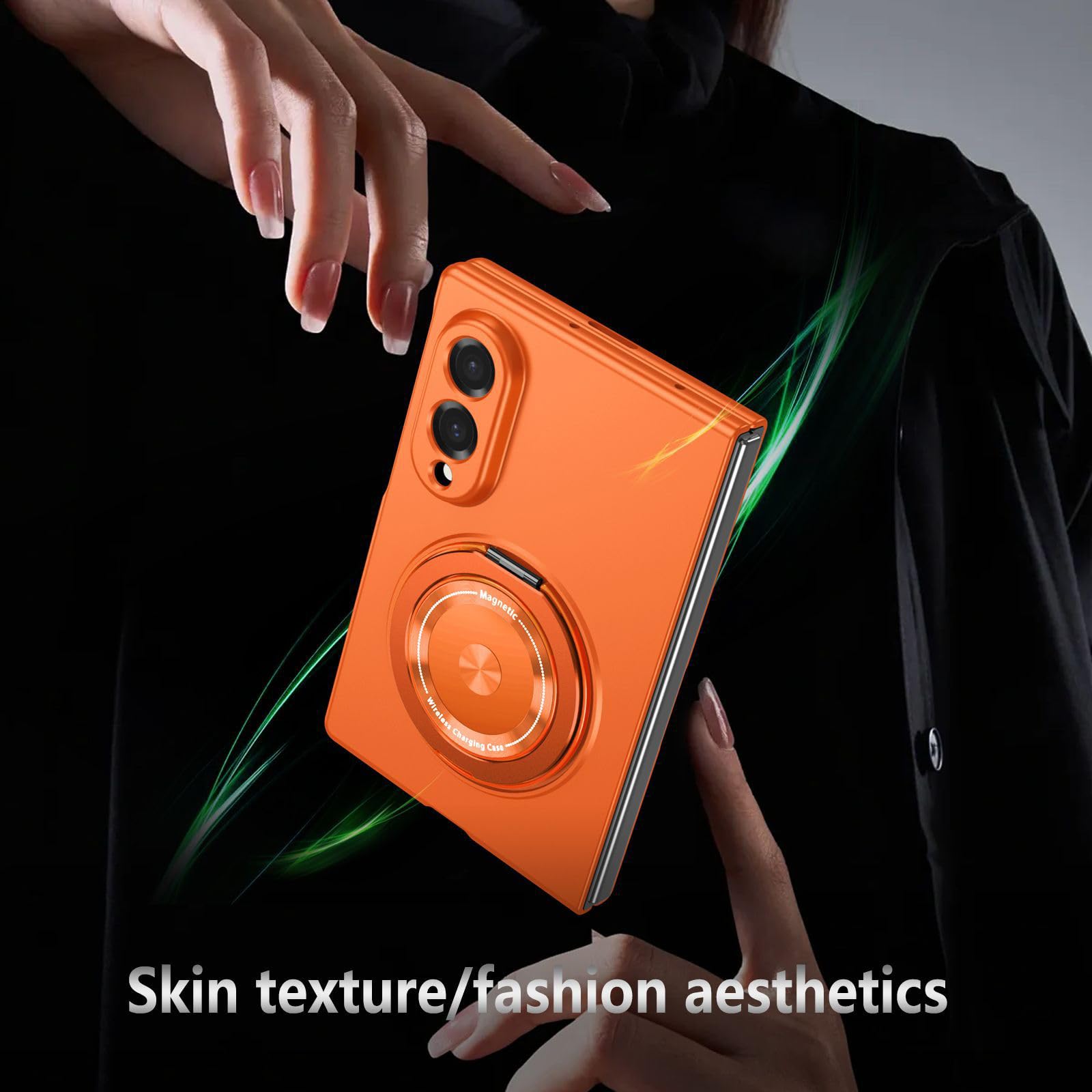 Magnetyczne Etui Do Samsung Galaxy Z Fold 8, Obrotowy Uchwyt Pierścienia