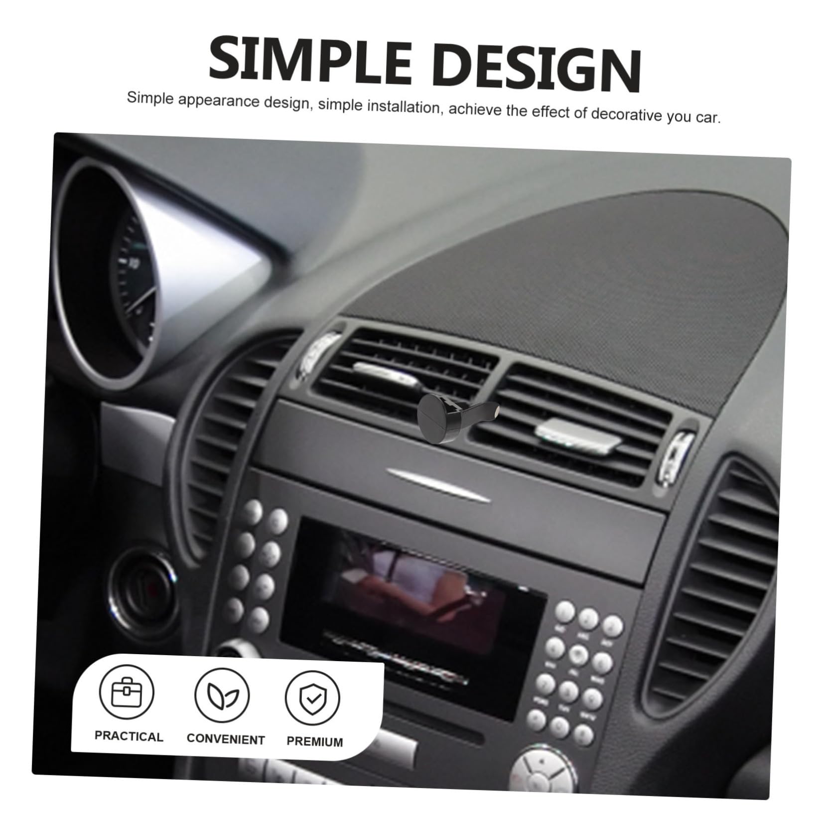 100 Pezzi Clip per Profumo Auto in Metallo e Plastico, Facile Installazione, Resistente e Decorazione per Bocchette Aria Auto
