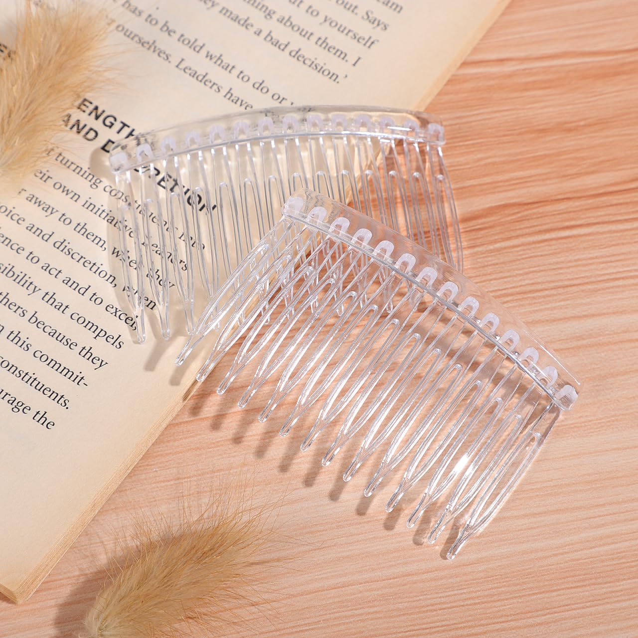 Fomiyes Peinetas Transparentes Para El Pelo Con 14 Dientes Peine De Pelo Lateral Para Boda Y Eventos Accesorio Ligero Para Mujeres Y Niñas Paquete De 10 Unidades