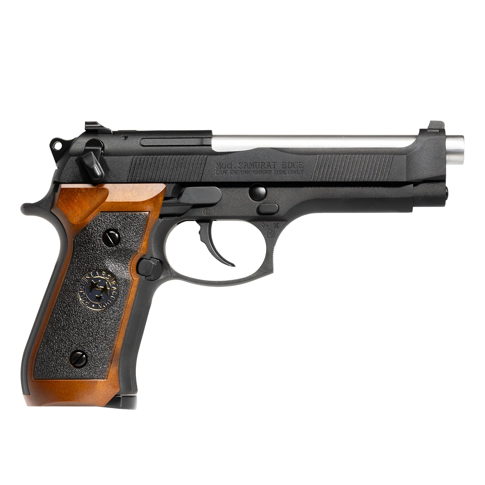 Pistola gas scarrellante softair M92 full metal, POTENZA 0,9 JOULE, calibro 6mm, caricatore 27 colpi, hop-up regolabile, sicura/semi-auto, 220mm 950g