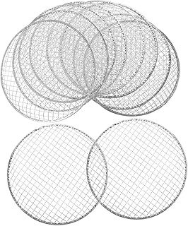 YARNOW 10 Pçs Fio De Churrasco Descartável Fogueira Portátil Grelha De Acampamento Portátil Grelha Descartável Grelha A Vapor Grelha A Vapor Grade De Substituição Grelha Para Churrasco