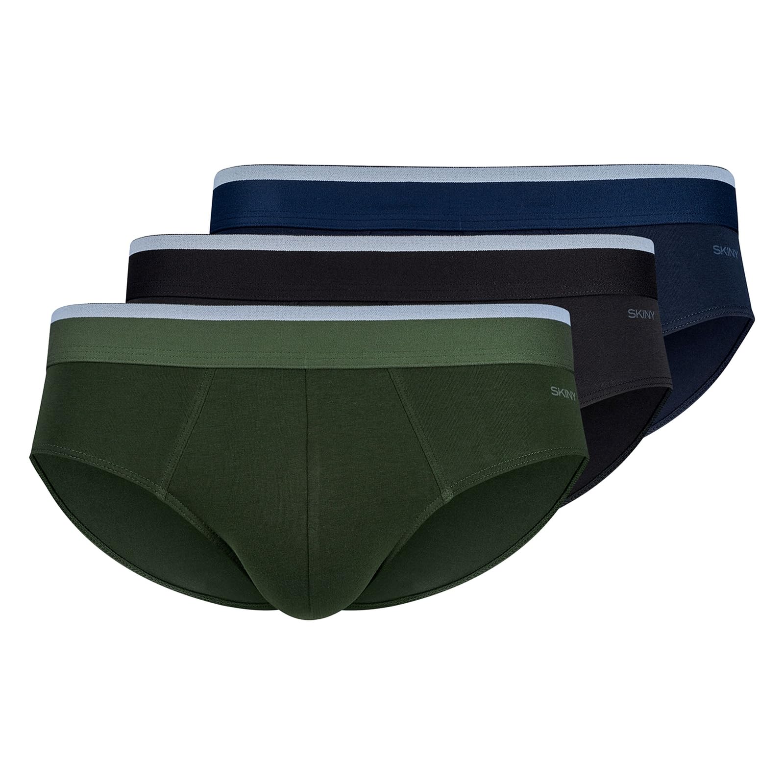 SKINY Herren Slips 3er Pack - Brasil-Slips Cotton Multipack