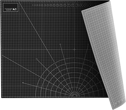 35" x 23" Self Healing PVC Cutting Mat, A1-Black or Gray