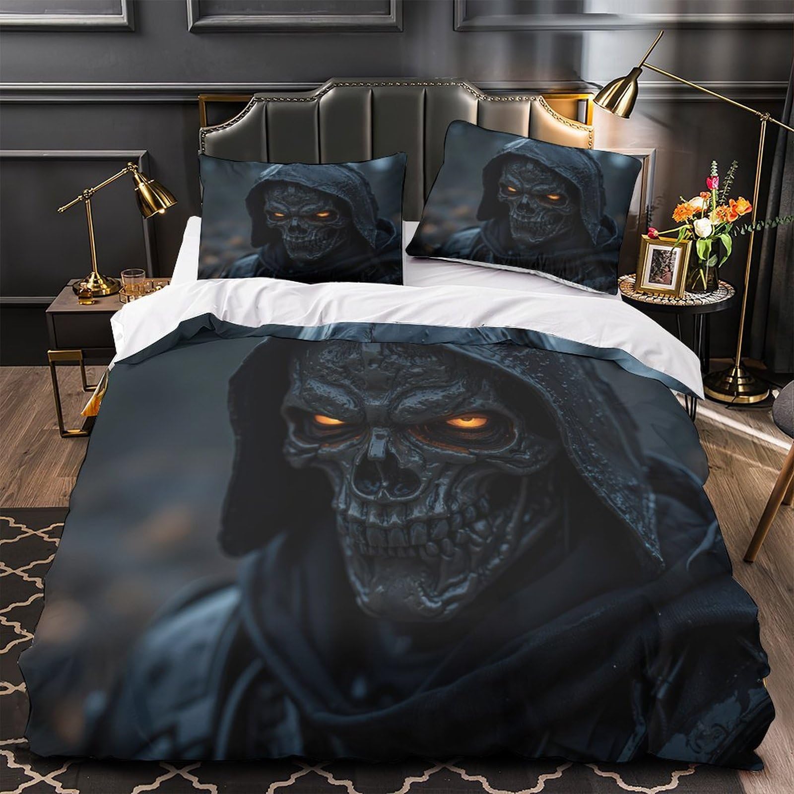 Housse de couette aigle 3D pour une chambre d'adulte moderne et lit King size