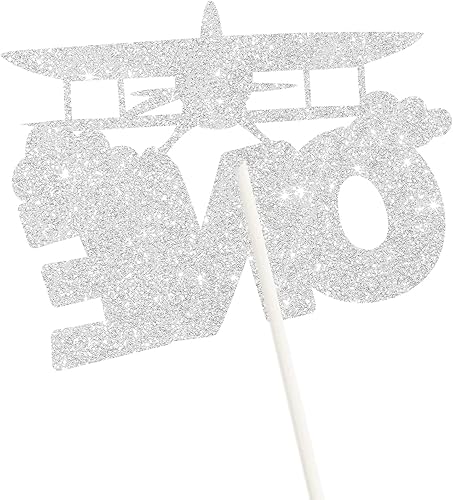 Miniatura 3 de Decoración para tarta, letrero de avión, Oh How Time Flies, decoración de fiesta de primer cumpleaños, decoración de fiesta de primer bebé recién