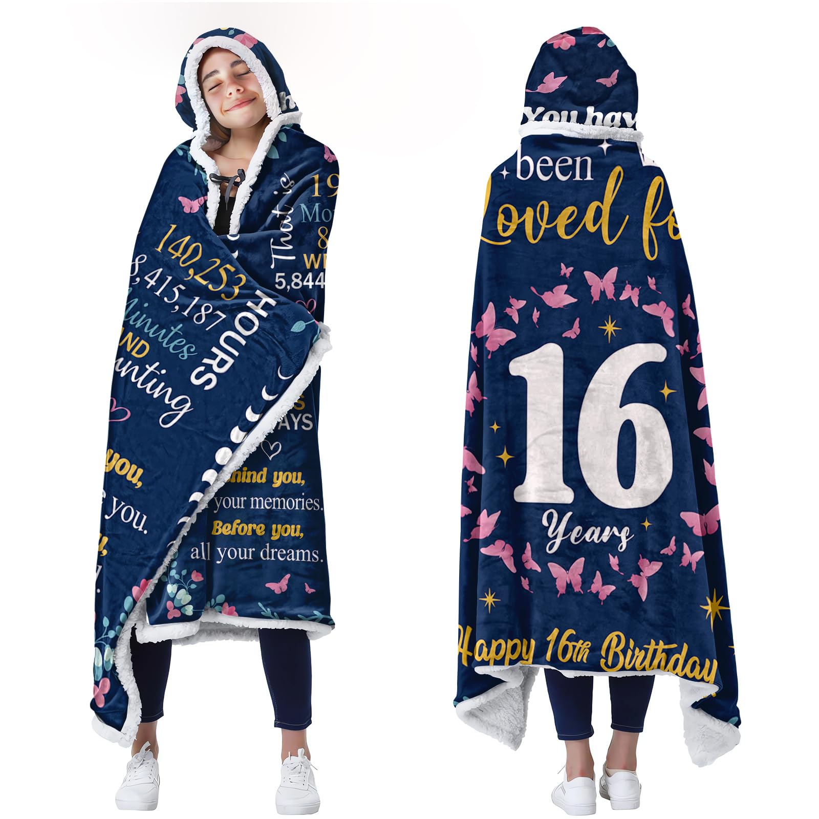 Bestshop Sweet 16 Wearable Blanket