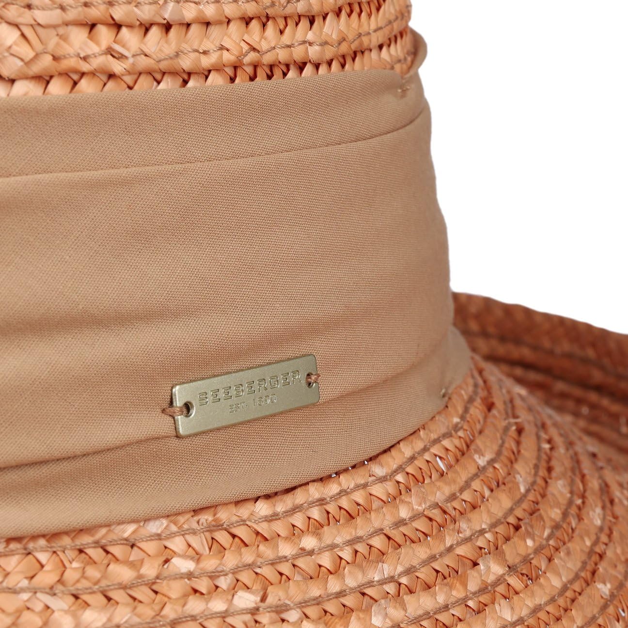 Seeberger Dilara Cappello in Paglia Donna - Berretto con Risvolto da Sole pistagna Primavera/Estate Estate