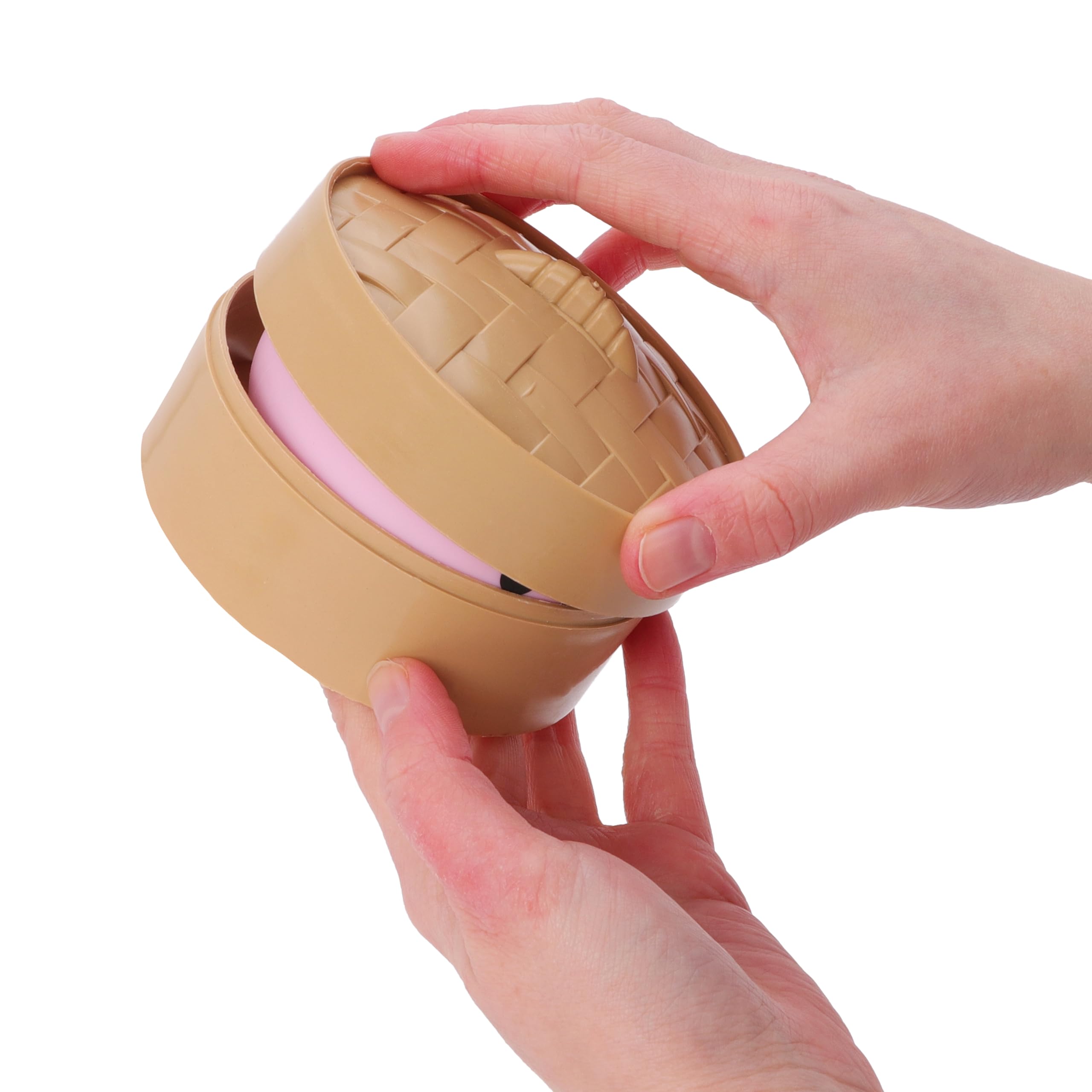 Toyland® Bourrelette Bao Squishy avec boîte Vapeur en Plastique - Jouet Anti-Stress pour Enfants - 1 aléatoire - Dès 3 Ans