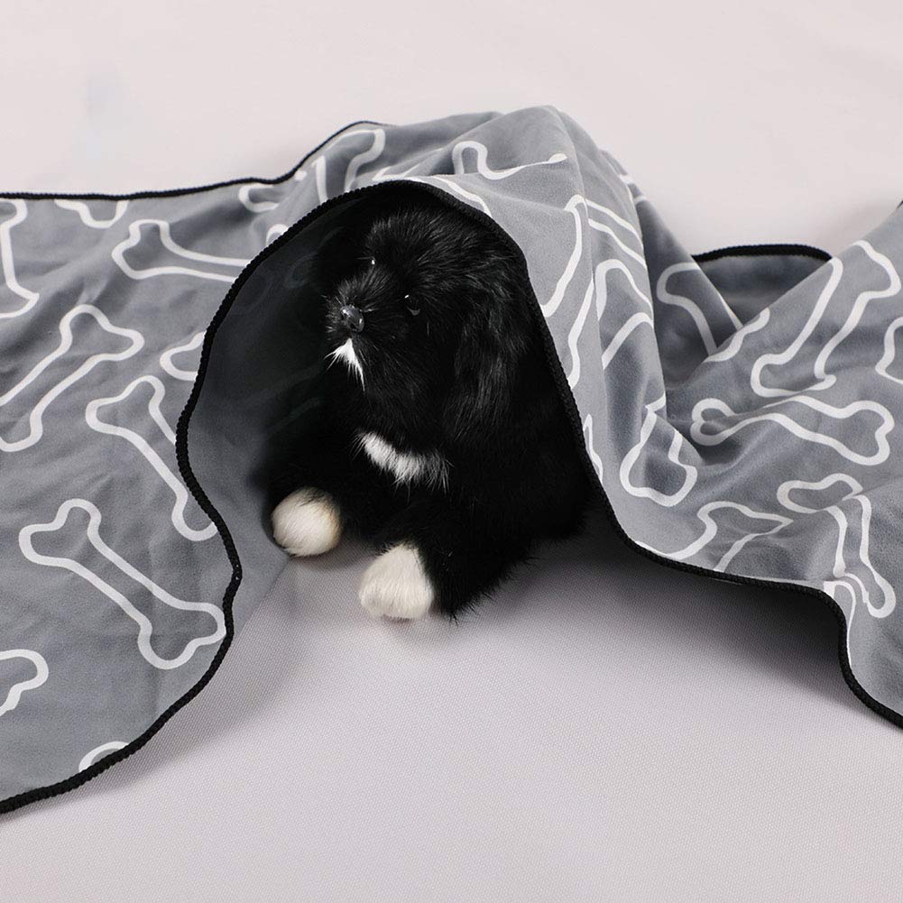 Serviettes Super Absorbantes pour Animaux en Micofibre pour Chiens, Serviette De Bain pour Chien Chat Peignoir Couverture, Sèche-Serviettes