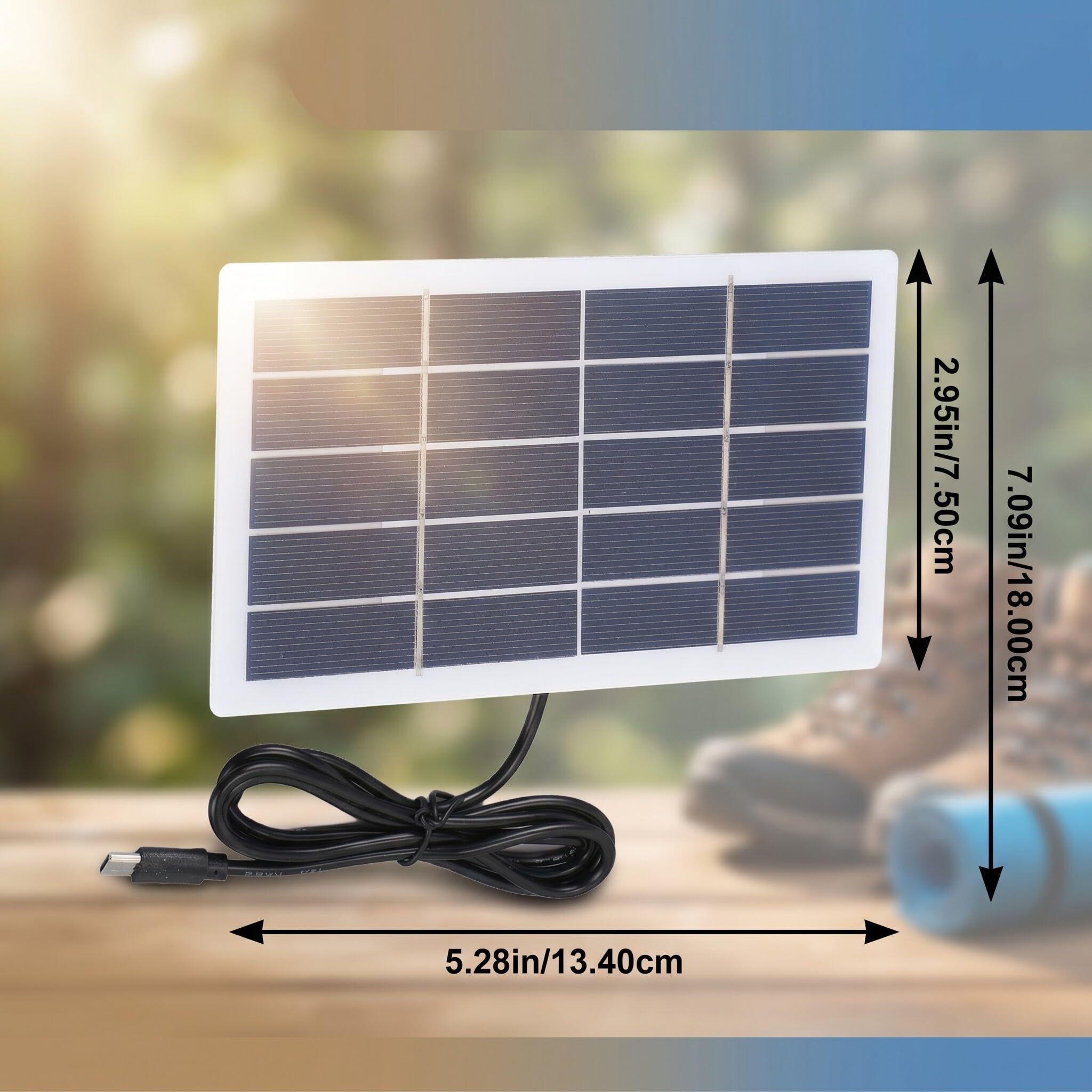 Annadue Przenośny Panel ładowarki Słonecznej 100 W, Składany Wodoodporny Panel Słoneczny z Polikrystalicznego Krzemu z Wyjściami USB/DC do Powerbanku, Telefonu, Laptopa, Kempingu, Turystyki Pieszej,