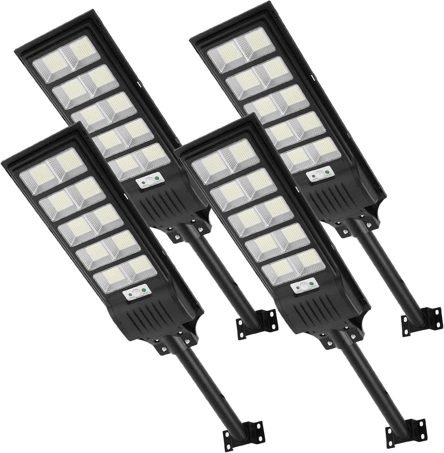 Lampione Solare Esterno 500W - 540 LED, Sensore Movimento, IP65, Con Palo E Telecomando - Foto 8