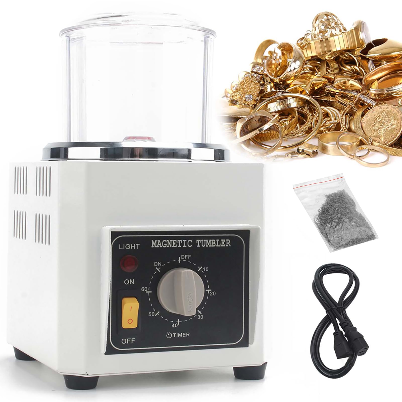 Máquina pulidora de joyas de 400 g para dar un acabado profesional a tus diseños