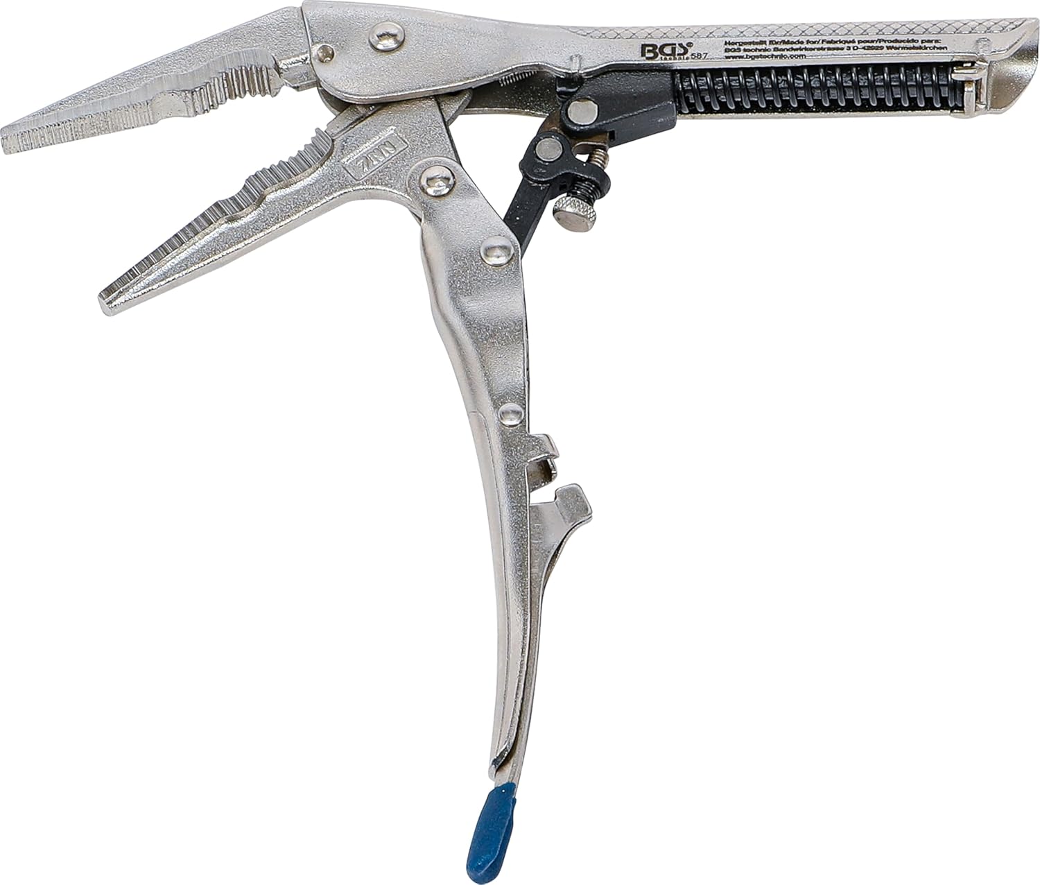 BGS Technic BGS 587 Automatic Long Nose Grip Pliers 190 mm