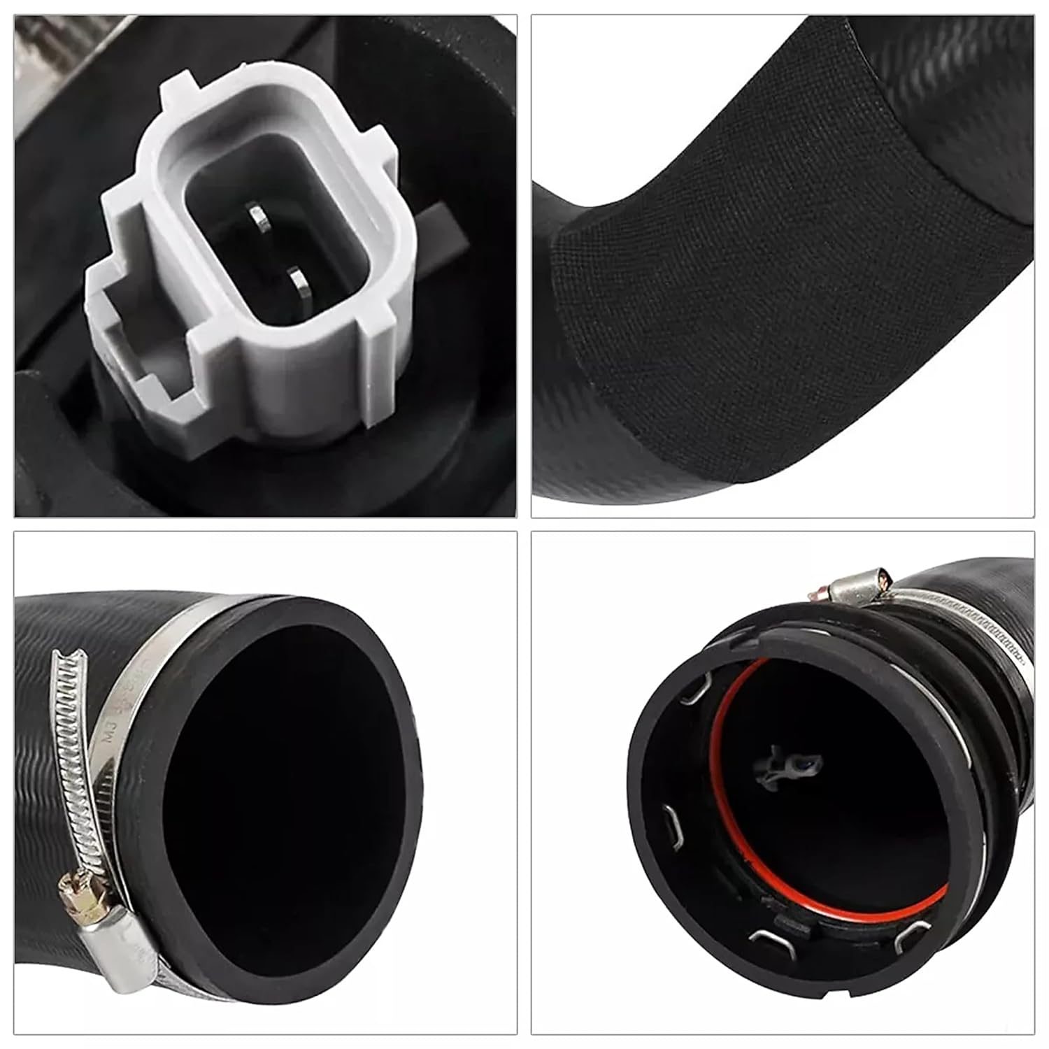 HC3Z-6F073-B Turbo Intercooler Outlet Tube with Sensor Compatible with 2017-2019 Ford F-250 F-350 Super Duty 6.7L Powerstroke, Replaces# HC3Z6F073B HC3Z-6F073-B