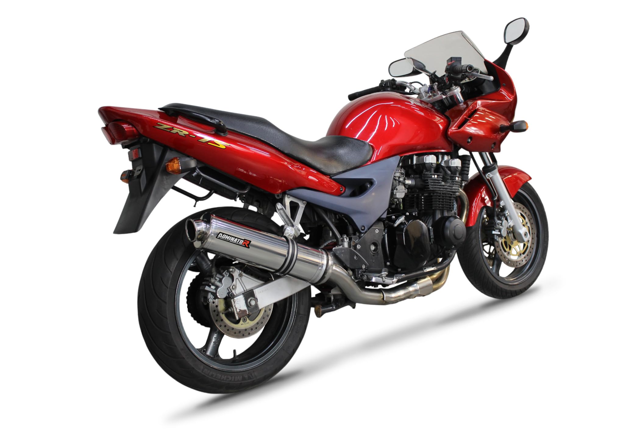 Terminale Di Scarico Marmitta DOMINATOR In Acciaio Inox Per Kawasaki ZR7 / ZR7S 1999-2004 - Silenziatore Sportivo Con DB Killer - 2