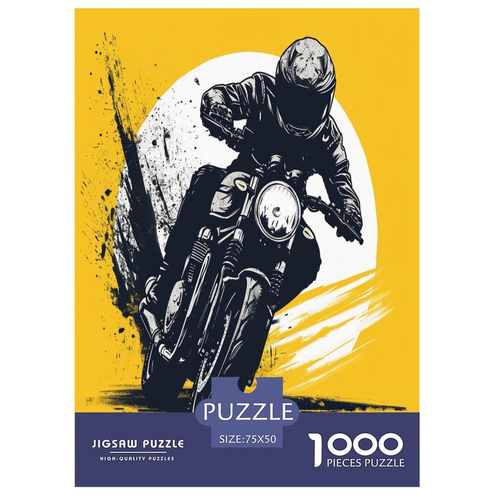 Puzzle 1000 Pezzi Motocross Dirt Bike – Sfida Per Adulti E Famiglie – Poster Incluso, Dimensioni 50x70 Cm Circa
