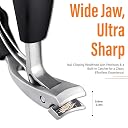 Beauté Secrets Nail Cutter Set - Toe Nail Clipper for Thick or Ingrown Toenails - Professional Nail Clipper with Nail Filer - Men & Women & Seniors - Black Stainless Steel gallery image