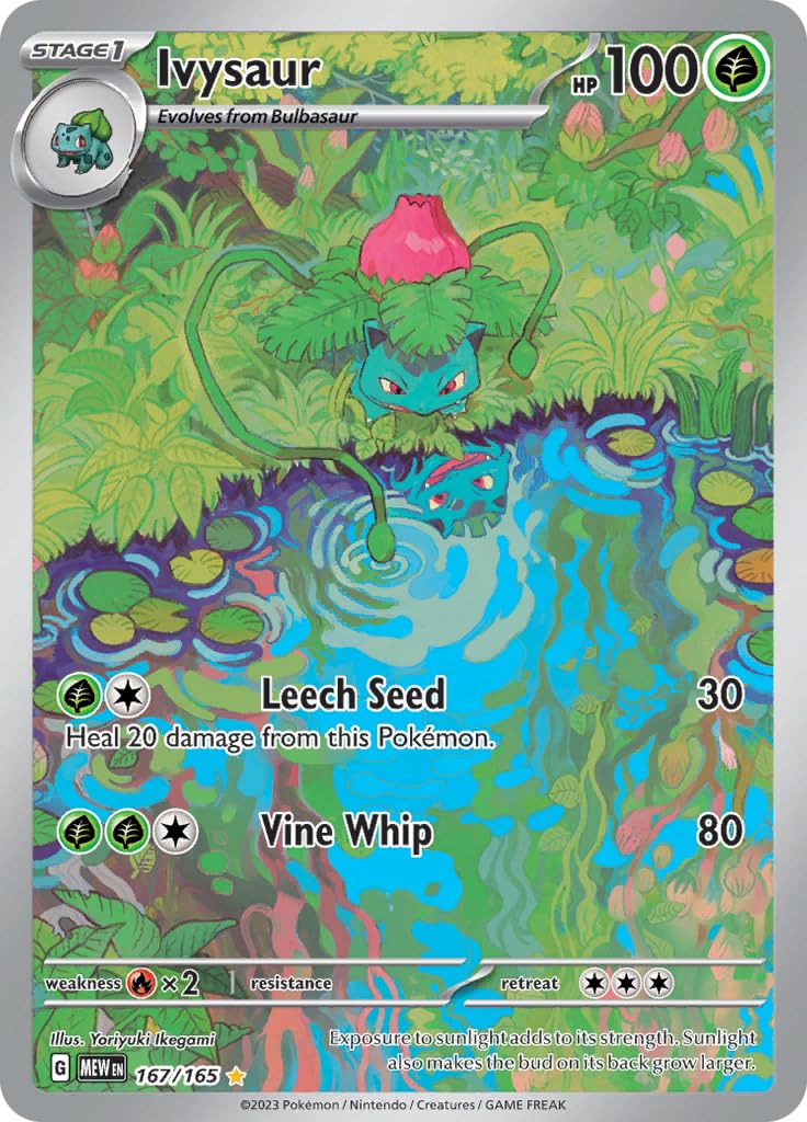 ポケモンカードゲーム 2025 POKEMON MTL JP IVYSAUR ART RARE Pokemon - Ivysaur 167/165 - Pokemon 151 - Illustration Art Rare