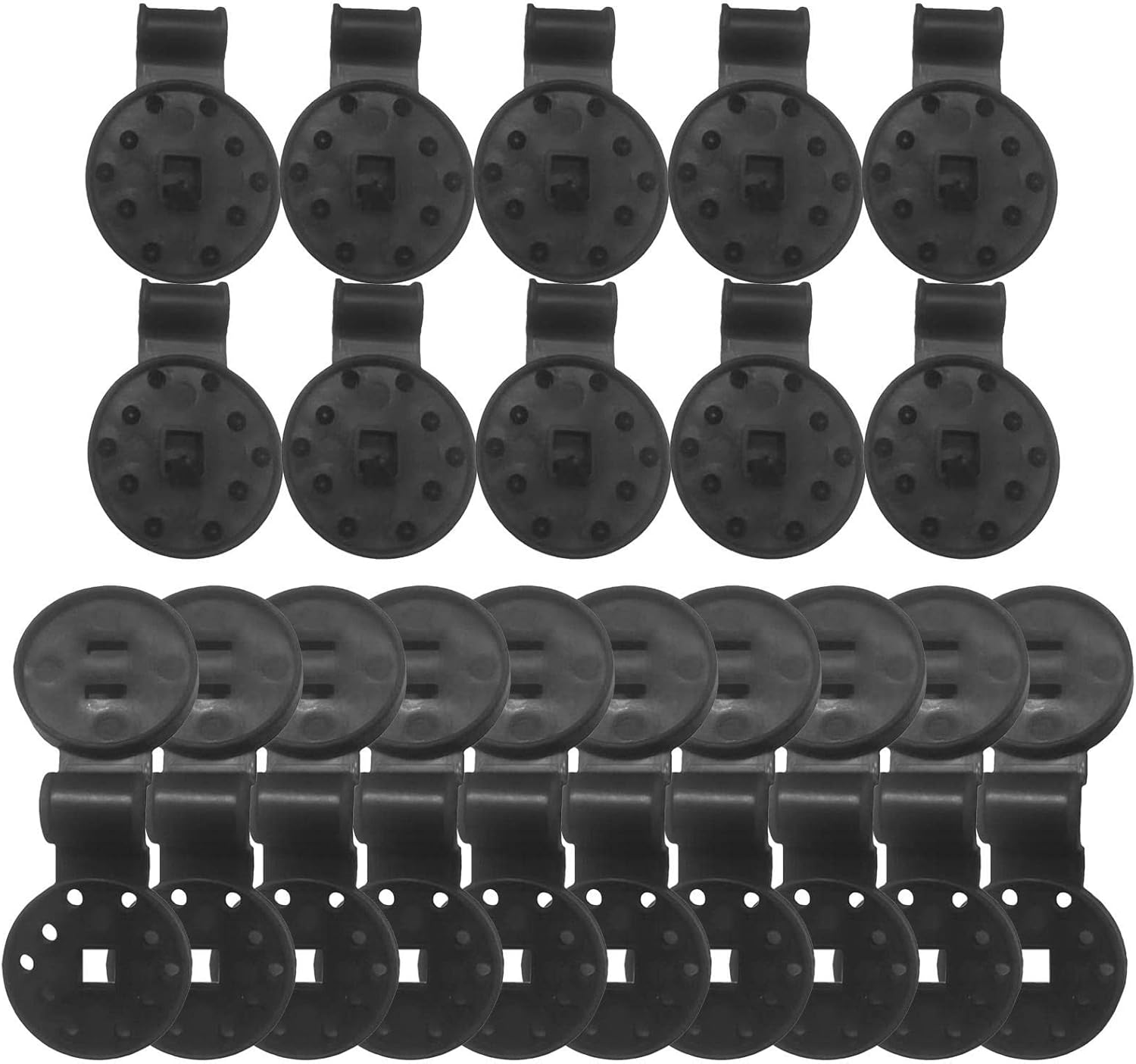 20 PCS Round Shade Cloth Clips, Greenhouse Shade Cloth Fix Clamp, Shade