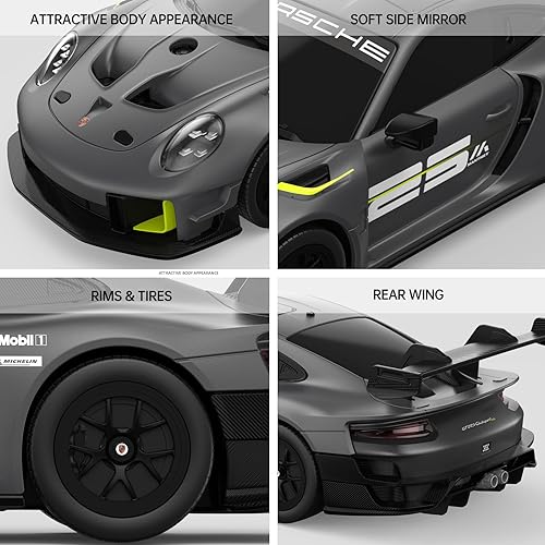 Miniatura 3 de RASTAR Porsche 911 GT2 RS Model Car, escala 124 RC Porsche 911 GT2 RS Clubsport 25 Auto de control remoto para niños y adultos, superdeportivo RC