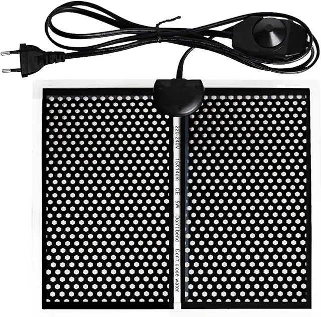 Tappetino Riscaldante per Terrario Geoyien - Impermeabile e Regolabile 0-35°C