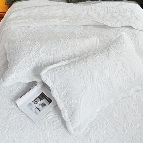 Miniatura 94 de EVENHUG Juego de edredón tamaño King, suave, ligero, gris oscuro, con 2 fundas de almohada, cubrecama reversible para todas las estaciones, 3 piezas