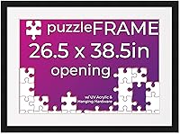 Vista 68 de Poster Palooza Kit de marco de rompecabezas de 20 x 30 pulgadas, incluye hojas de pegamento para rompecabezas, marco de rompecabezas de madera negra