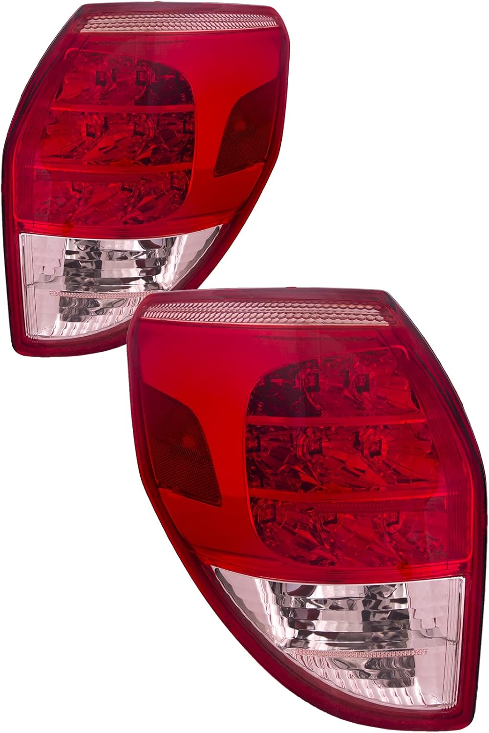 HEADLIGHTSDEPOT Tail Light Compatible With Toyota RAV4 2006-2008 Includes Left Driver and Right Passenger Side Tail Lights