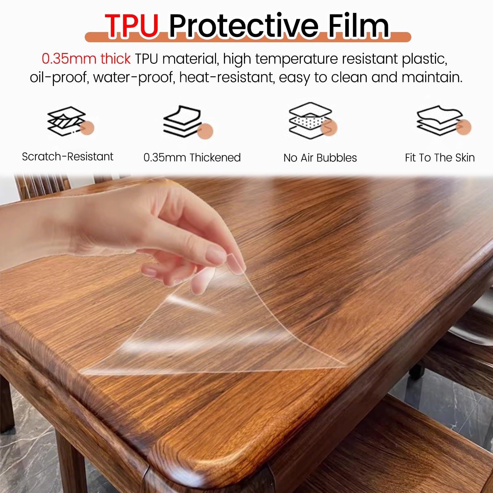 Matte Schutzfolie für Möbel, öldichte, hitzebeständige selbstklebende Tischabdeckung, wasserdichtes Kontaktpapier für Holz-Desktops