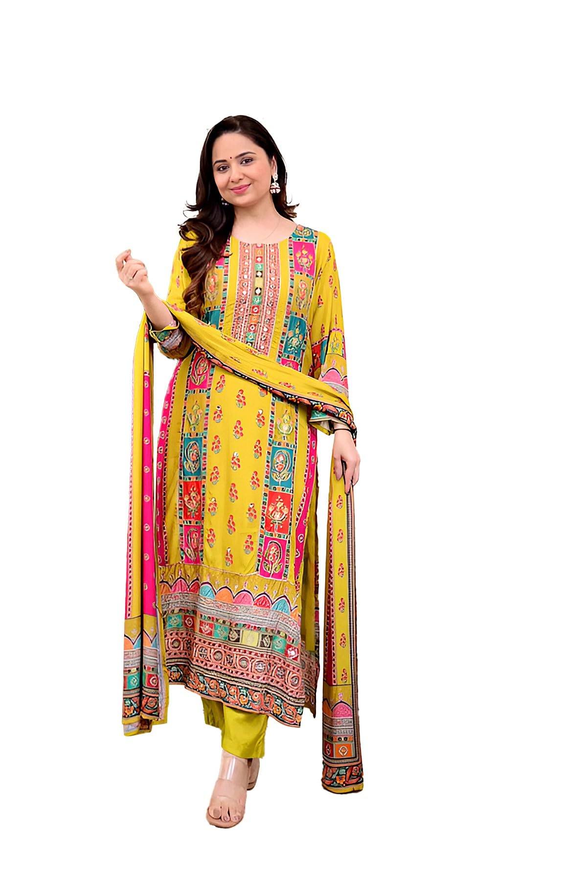ermofy womens kurta set with dupatta/womens kurta set with dupatta-picture-56