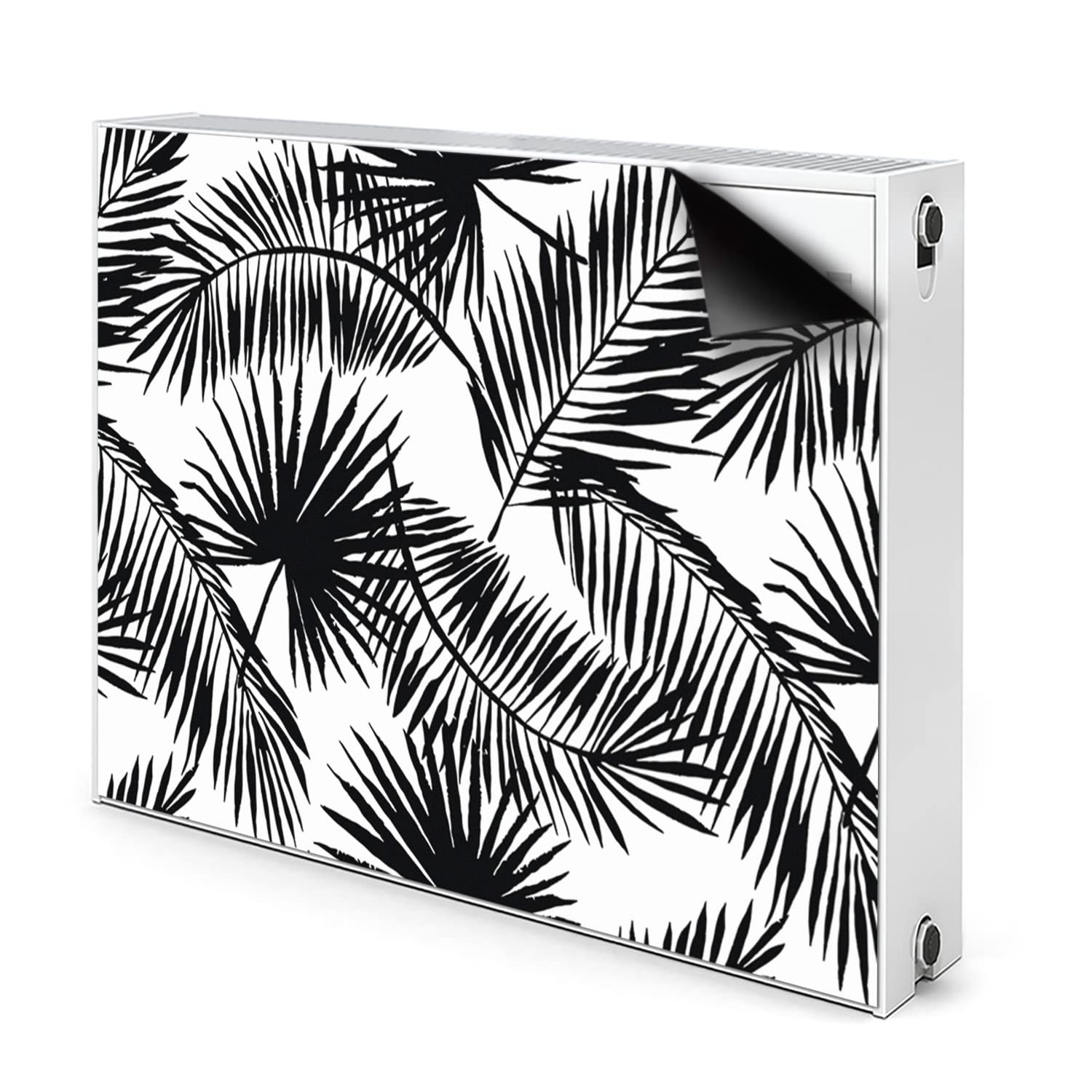 Tapis décoratif pour radiateur Decormat feuilles exotiques pour un salon moderne